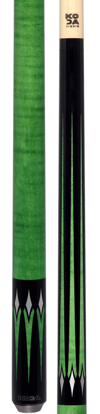 KODA Black with Green Points Graphic No Wrap Play Cue