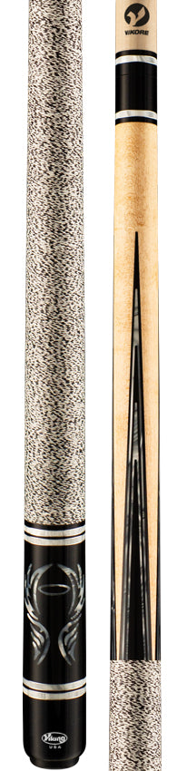 Viking OV0500 Ovation Series Play Cue - Khaki Stained Maple with Silver Pearl Angel Inlays