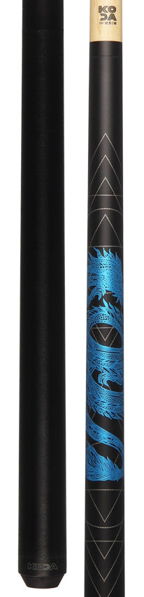 KODA Blue Dragon Graphic Pool Cue - KDV15BL