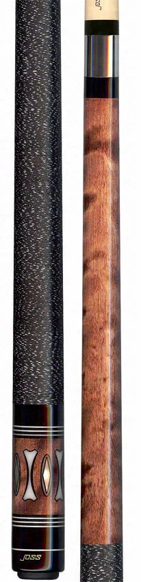 Joss Nutmeg-Stained Maple with Bone-White and Pearl Inlays Pool Cue - JC20-16
