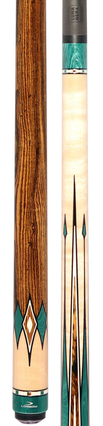 Longoni Diamond No Wrap Pool Cue with Luna Nera Shaft