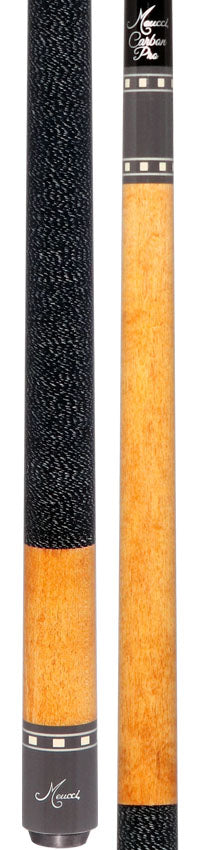 Meucci Summer Series 15 Antique Stained and Gray Pool Cue with Carbon Shaft