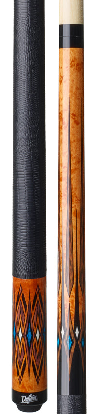 Dufferin Black and Antique Curly Maple Play Cue - D-SE43