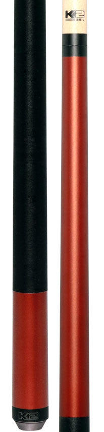 K2 Matte Metallic Copper Pool Cue with 12.50mm K2 LD Shaft