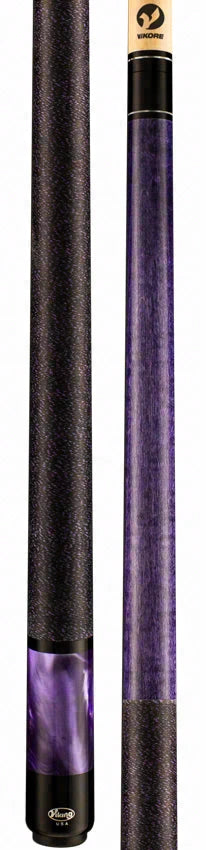 Viking Storm Series Concord-Stained Maple with Purple Premium Pearl Play Cue - ST0706