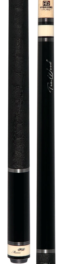 Fury Black Tec-Wood Cue | Elephant Wrap | + Free Extension - FUTW1