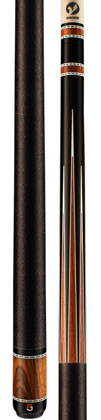 Viking OV0400 Fedor Gorst Co-Branded Ovation Series Play Cue - West African Ebony with Pau Ferro and White Pearl Inlays