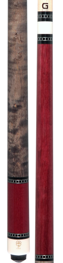 McDermott Purpleheart with Gray Maple No Wrap Cue of the Month with G-Core Shaft