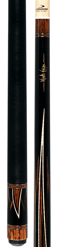 Longoni Niels Fijen Flames Irish Linen Pool Cue with S20 American Wood Shaft - LG24567