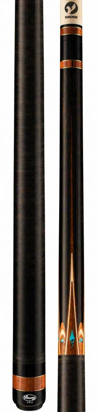 Viking Ovation Series West African Ebony with Pau Ferro and Turquoise Inlays Play Cue - OV0600