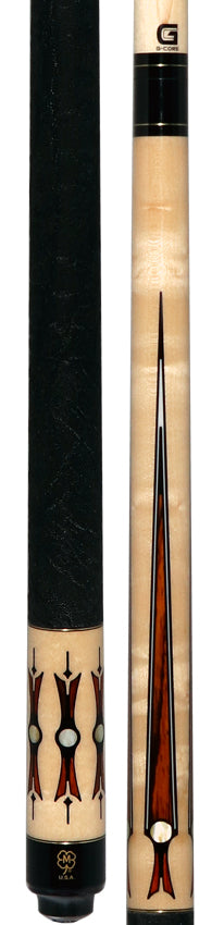 McDermott 50th Anniversary Series Birdseye Maple with Cocobolo Points Cue with G-Core Shaft and Commemorative 1x1 Case
