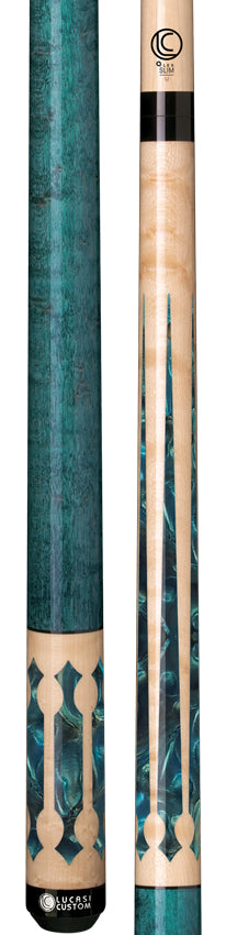 Lucasi LZC22 Custom Natural with 6 Blue and Gold Points Cue