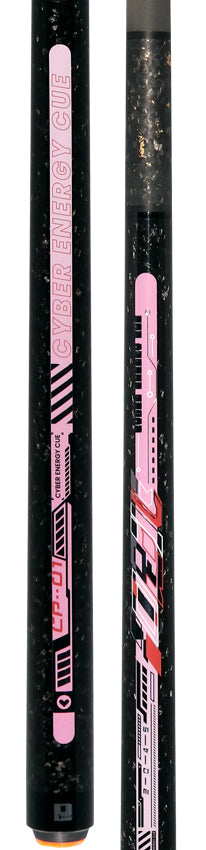 Little Monster Cyber Energy Love Pink No Wrap Break/Jump Cue with Carbon Fiber Shaft