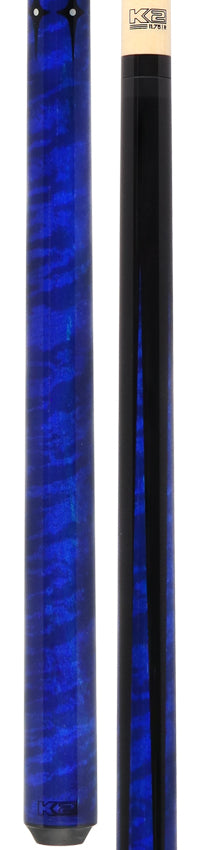 K2 KLSPBL Blue Sneaky Pete Pool Cue with 12.5mm Shaft- Radial