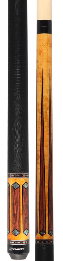 Players Gold-Stained Maple with Cocobolo Graphic Series Pool Cue - G4141