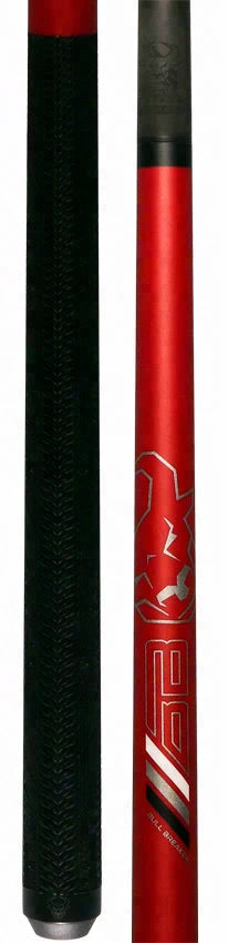 Bull Carbon Ruby Red Bull Breaker Break Cue with Multi-Zone Sport Grip Wrap