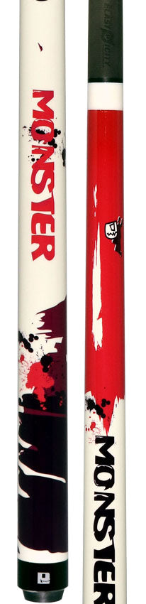 Little Monster Graffiti Graphic No Wrap Play Cue with Carbon Fiber Shaft