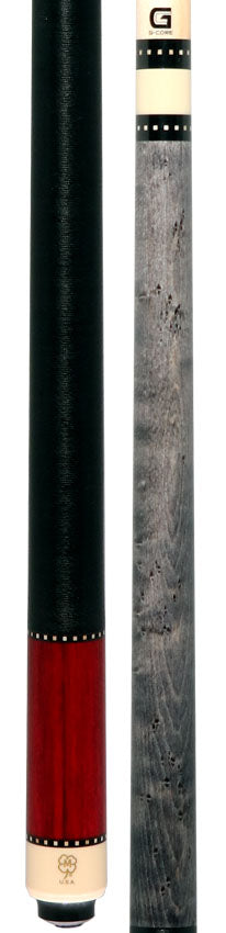 McDermott Gray-Stained Birdseye Maple and Dymondwood Cue of the Month with G-Core Shaft