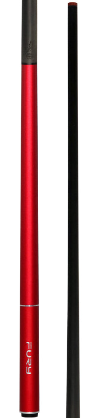 Fury Red Aluminum Jump Cue with Carbon Fiber Shaft - FUJPM7