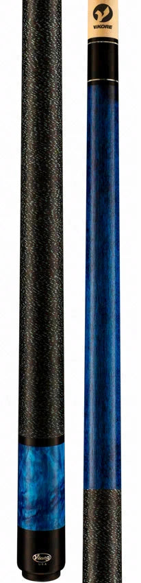 Viking Storm Series Ocean Blue-Stained Maple with Blue Premium Pearl Play Cue - ST0707