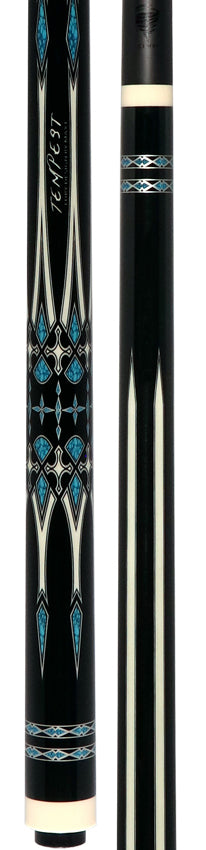 Fury Tempest No Wrap Pool Cue with Carbon Fiber Shaft - FUAF3