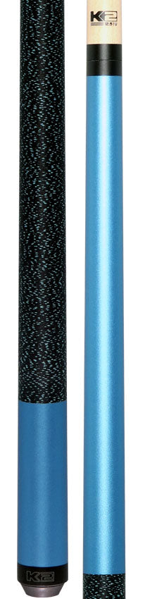K2 Matte Metallic Blue Pool Cue with 12.50mm K2 LD Shaft