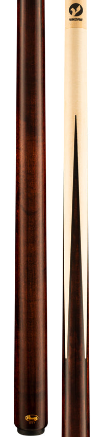 Viking IM0205 Impero Series Play Cue - Coffee-Stained Maple with 4 Birdseye Maple Inlaid Points