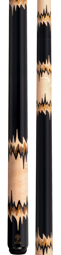 McDermott 50th Anniversary Series Black Urethane with Birdseye Maple and Bocote Inlays Cue with i2 Shaft and Commemorative 1x1 Case