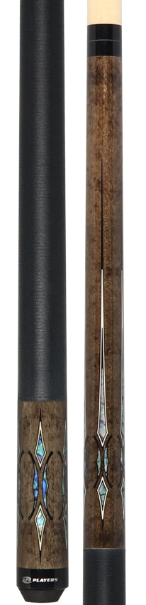 Players Light Grey Maple with Mother of Pearl Graphic Series Pool Cue - G4148