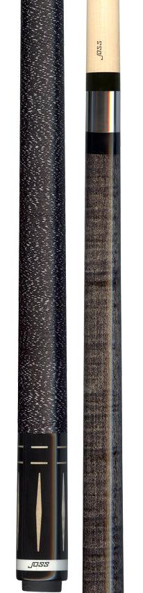 Joss Charcoal-Stained Maple with Maple Inlays Pool Cue - JC20-125
