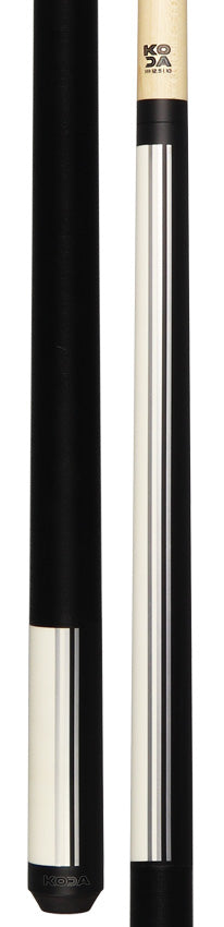 KODA Split Design Black and White Graphic Pool Cue - KD29WH