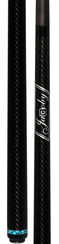 Jacoby Game Changer Series Carbon with Turquoise Ring Play Cue with 12.70mm Jacoby Black V4 Carbon Fiber Shaft