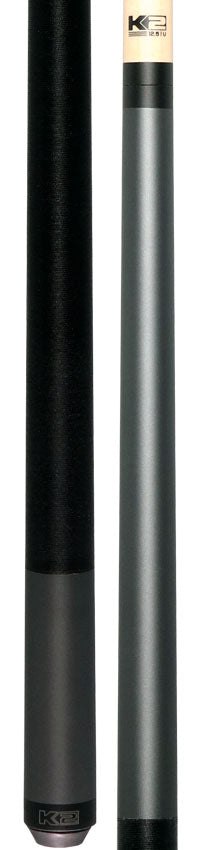 K2 Matte Smoke Gray Pool Cue with 12.50mm K2 LD Shaft