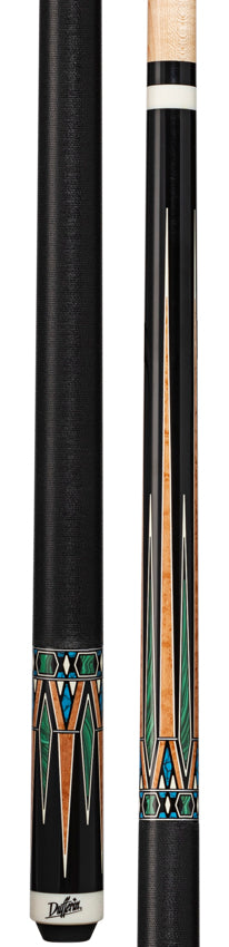 Dufferin Black and Green Malachite  Play Cue - D-SE49