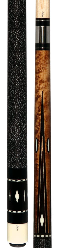 Schon STL Series Black Butt Cap Pool Cue - STL11BK