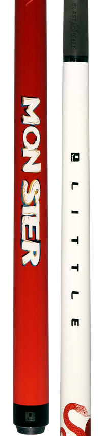 Little Monster Red Snake Graphic No Wrap Play Cue with Carbon Fiber Shaft