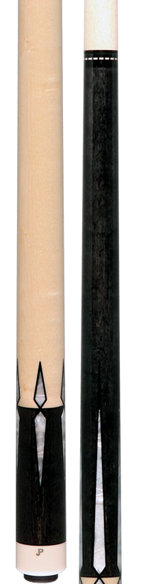Pechauer JP T Series Carbon-Stained Maple with Sim. Ivory Points No Wrap Pool Cue