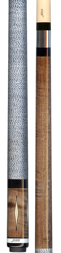 Joss Walnut-Stained Maple with Maple Diamond Inlays Pool Cue - JC20-123