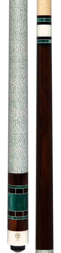 McDermott 50th Anniversary Series Zircote with Green Pearl Play Cue with G-Core Shaft and Commemorative 1x1 Case