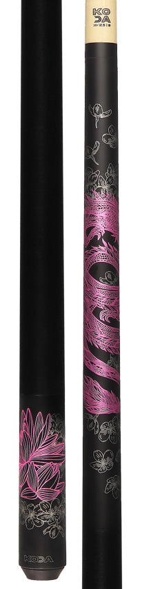 KODA Pink Dragon Graphic Pool Cue - KDV15PK