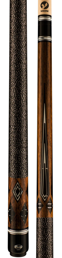 Viking B Series East Indian Rosewood with 116 Black and Mirror Inlays Play Cue - B5800-DIS