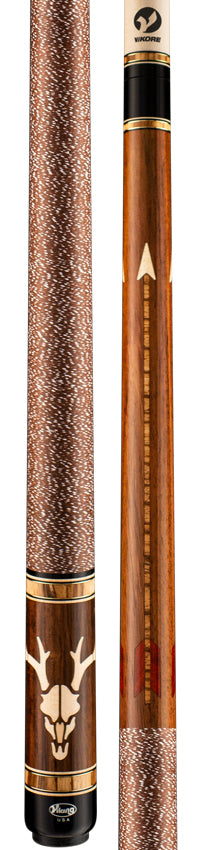 Viking DF0600 Defender Series Play Cue - East Indian Rosewood with Birdseye Maple and Crosscut Zebrawood Inlays