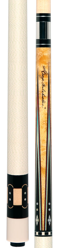 Balabushka Era Series Birdseye Maple with Ebony Points and Maple Window Inlays Pool Cue with Irish Linen Wrap