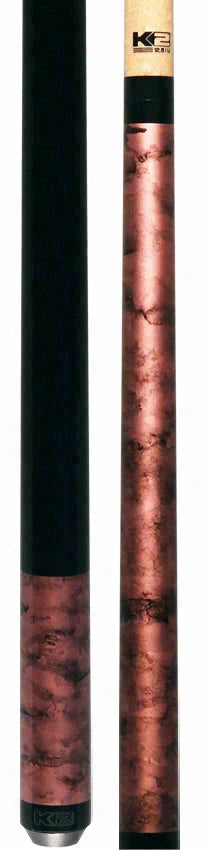 K2 Matte Pink Smoke Graphic Pool Cue with 12.50mm K2 LD Shaft