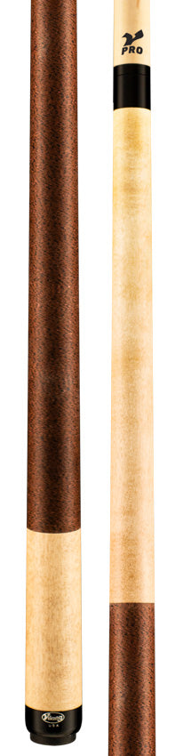 Viking B2204 A228 Khaki Stained Play Cue with Brown Linen Wrap