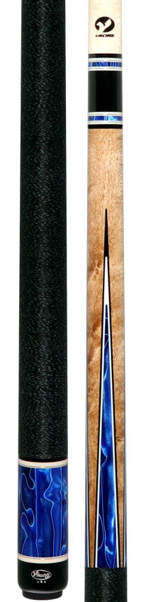 Viking Twilight Series Khaki-Stained Birdseye Maple with Cerulean Tide Premium Pearl Points Play Cue