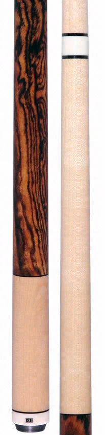 1811 Model 1 Maple Forearm and Butt Sleeve with Zebracote Graphic Wrapless Pool Cue Butt - Uni-Loc