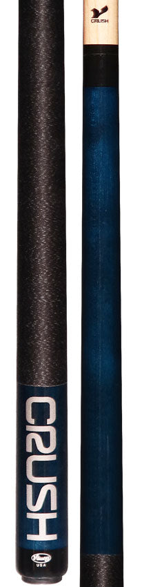 Viking Crush Ocean Blue-Stained Break Cue with Linen Wrap - CRUSHG-DIS