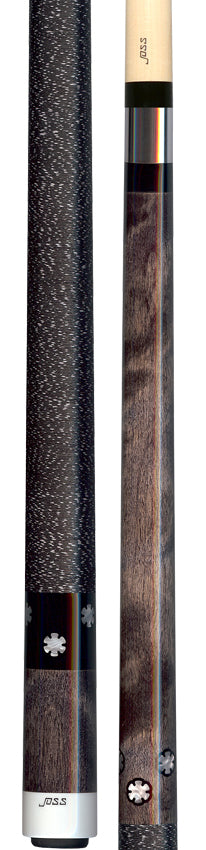 Joss Gray Stained Maple with Notched Pearl Dot Inlays Pool Cue - JC20-51
