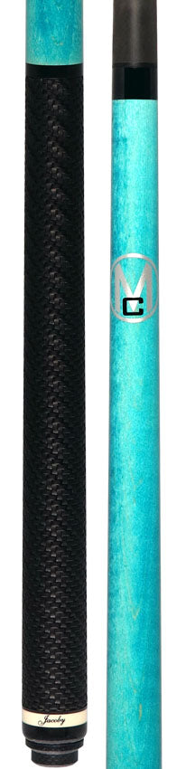 Jacoby Custom Turquoise Monster Crush Break Cue with Sport Grip